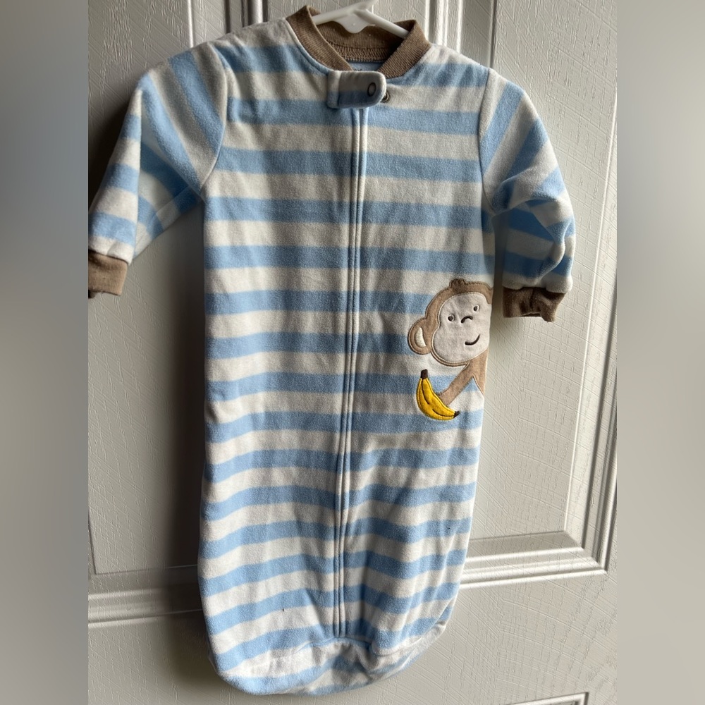 Carters one size sleeping outfit slightly used